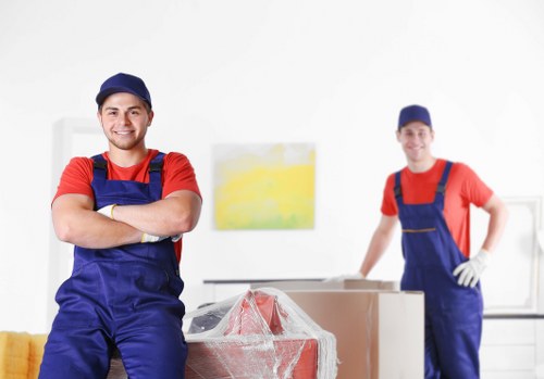 Removal team handling a Chelsea townhouse move with care