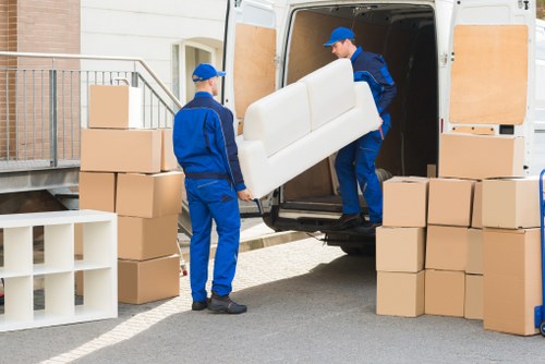 Removal van ready for a Chelsea home move