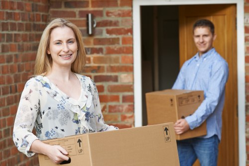 Man and van service vehicle loading household items