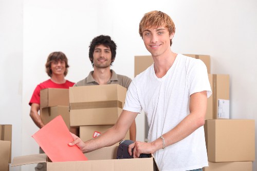 Careful loading of sofas and cabinets for a Chelsea move